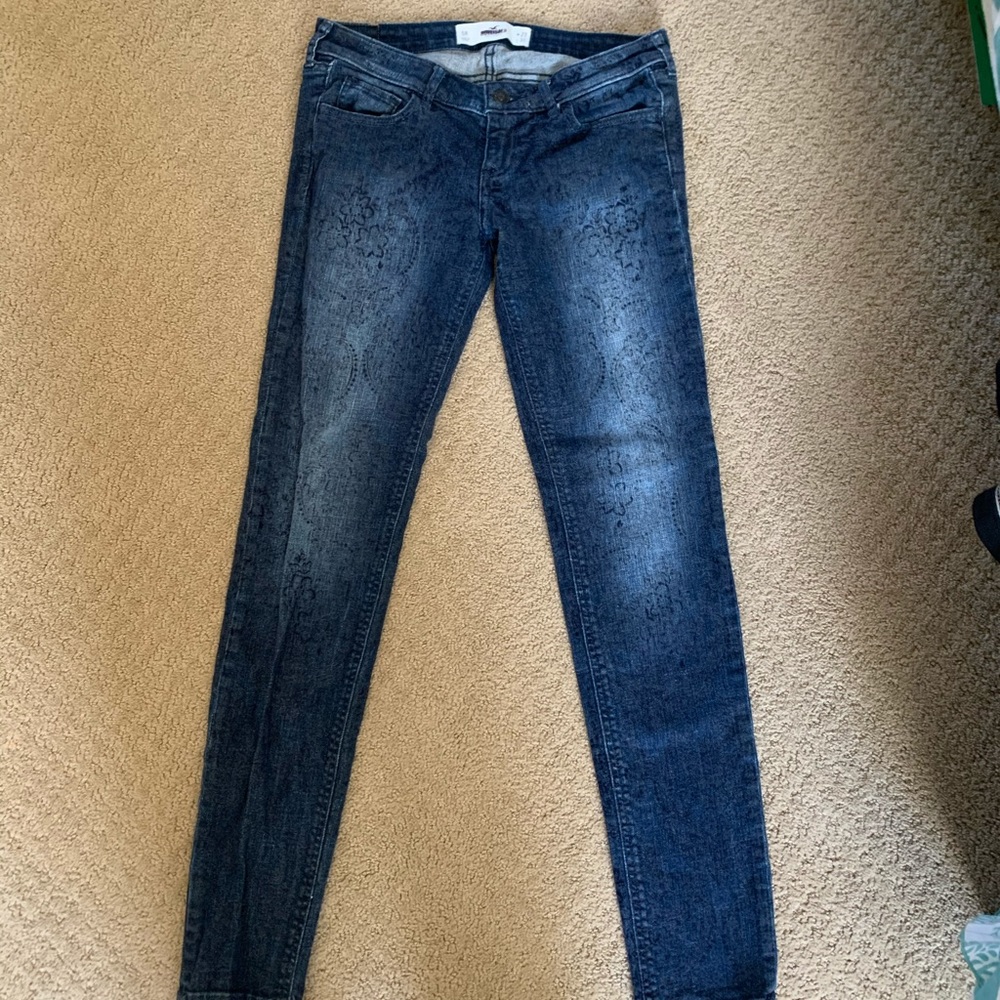 Hollister Flower Patterned Jeans